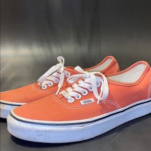 Orange authentic Vans